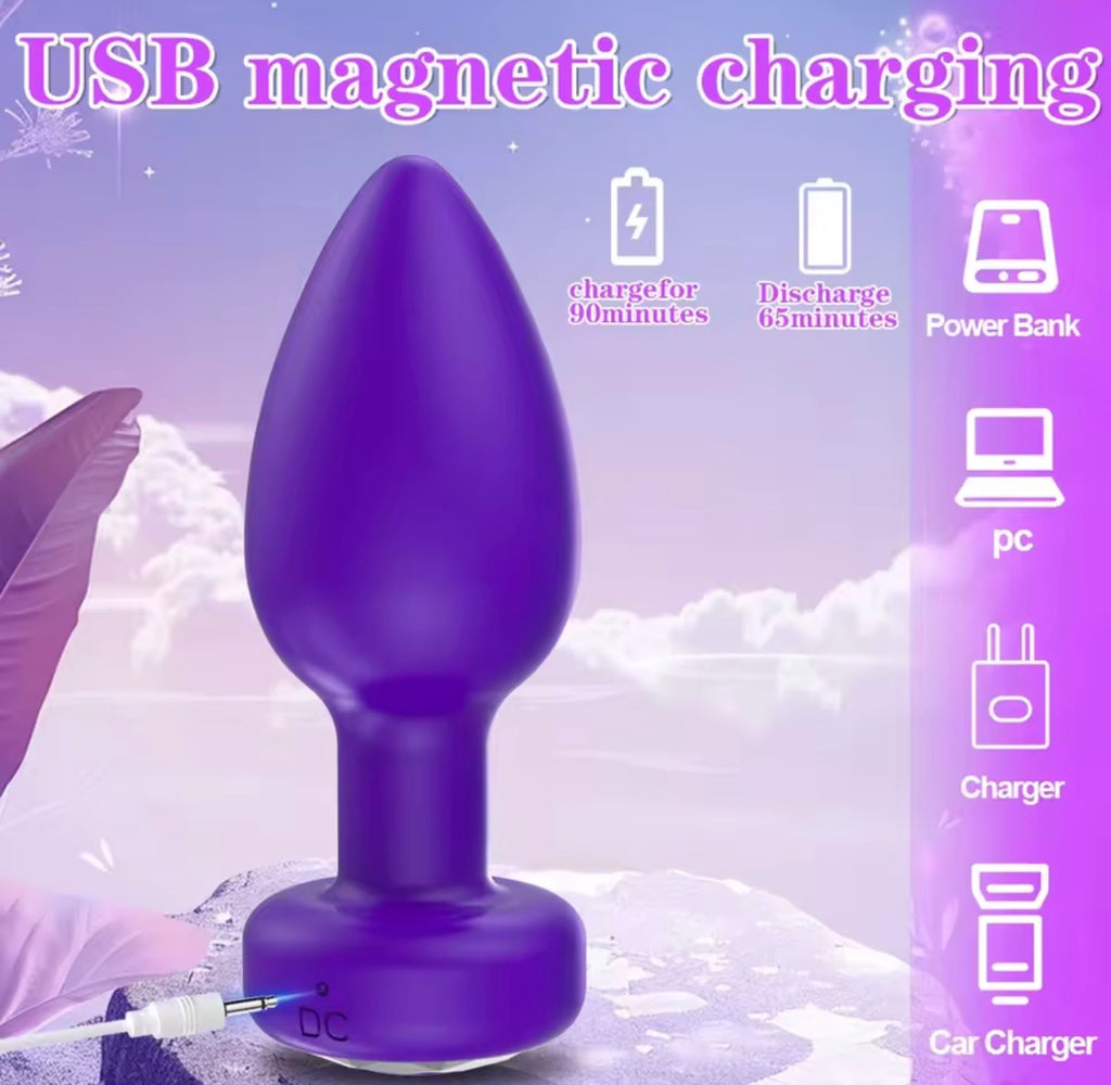 Premium Vibrierender Anal Plug mit App- & Fernbedienung – Wasserdicht, USB-aufladbar, 10 Vibrationsmodi