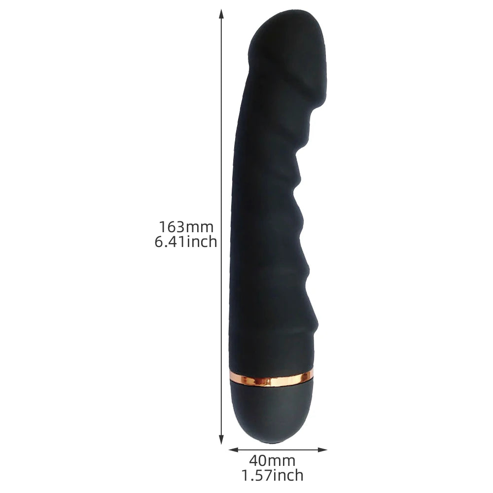 Realistischer Dildo-Vibrator aus Silikon – 20 Vibrationsmodi für G-Punkt- & Klitorisstimulation