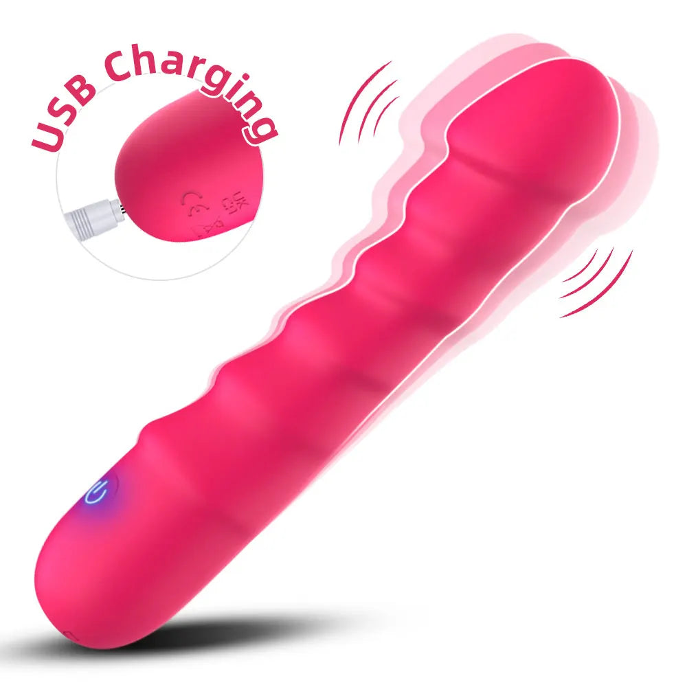 Realistischer Dildo-Vibrator aus Silikon – 20 Vibrationsmodi für G-Punkt- & Klitorisstimulation